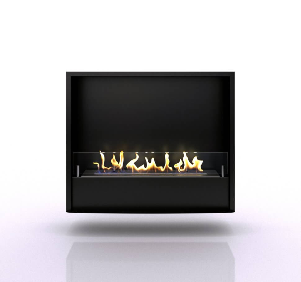 Биокамин в портале Firezo Luxemburg (каменный) Сланец Слоновая кость с патиной