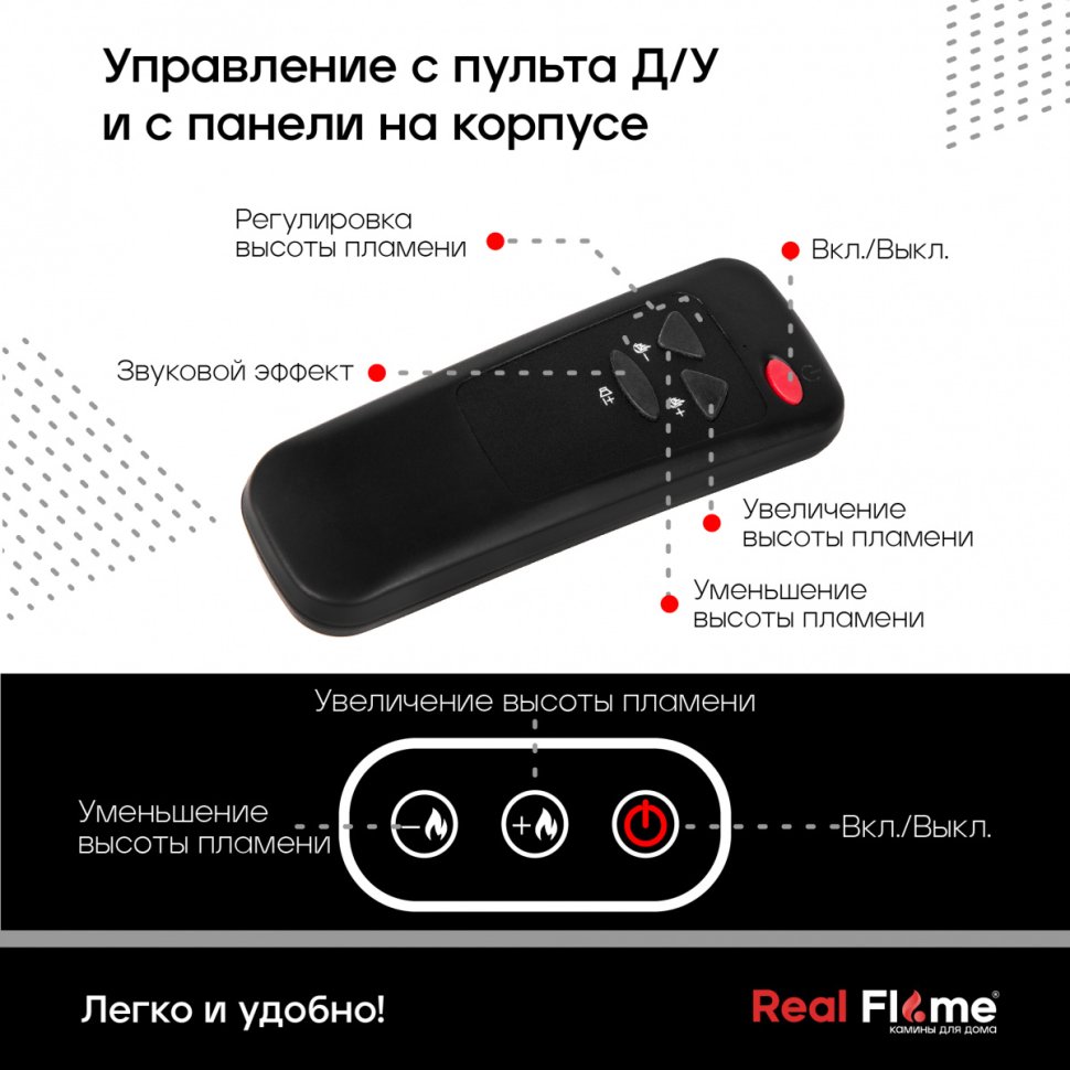Электроочаг RealFlame Cassette 630M 3D Black Panel